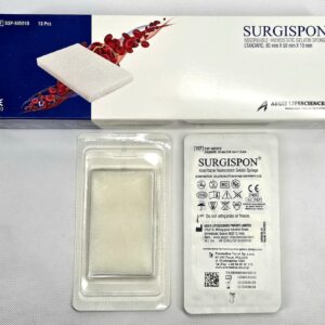 Surgispon 8cm* 5cm* 1cm 1szt gąbka żelatynowa o działaniu hemostatycznym